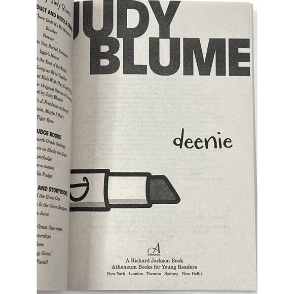 Deenie by Judy Blume Teen Girls Classic Fiction Book New - Picture 4 of 5